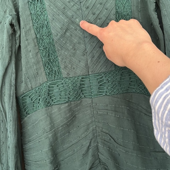 SEA NY emerald mermaid mini long sleeve dress - Picture 9 of 10